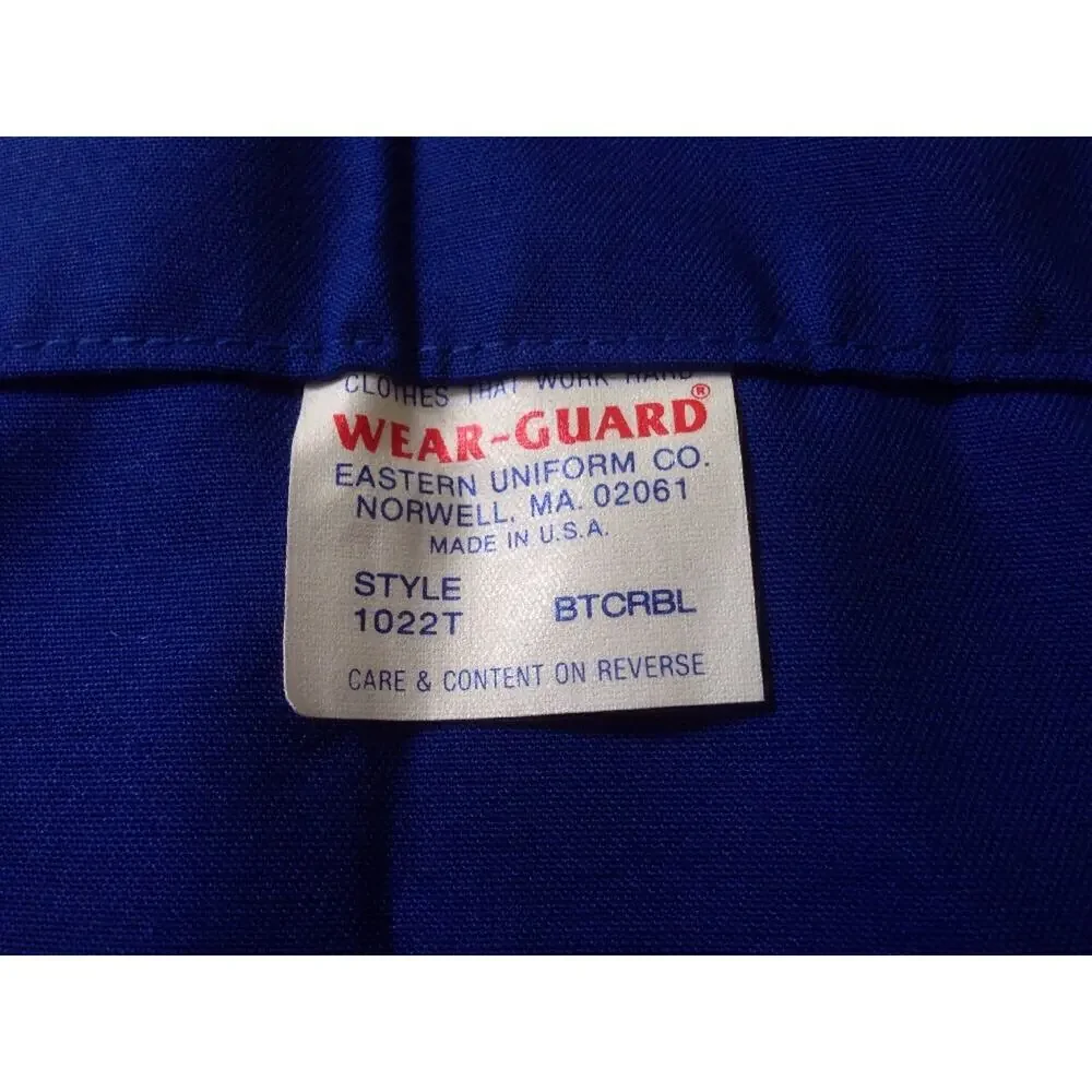 Vintage Wear-Guard Eastern Uniform Co Blue Cotton Blend Apron USA Made